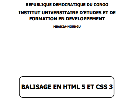 HTML et CSS