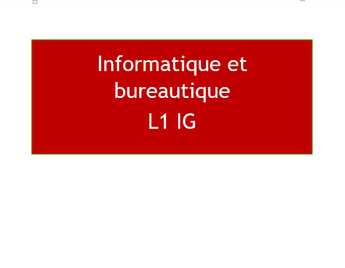 Informatique et bureautique